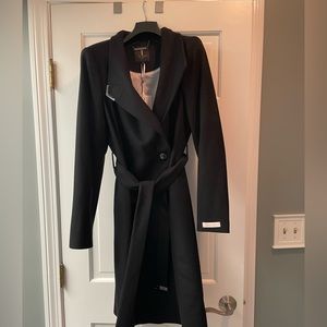 🆕 Ted Baker wool cashmere wrap coat.  Size 3 (US Size 8).